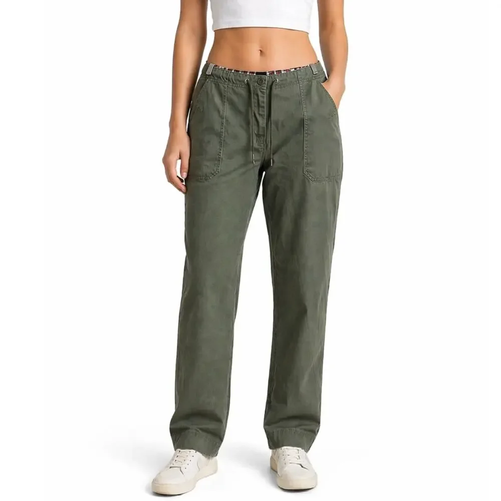Ralph Lauren Utility Pant Tie String Cotton Olive green size M (see measurements - Picture 1 of 8